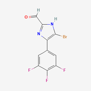 5-Bromo-4-(3,4,5-trifluorophenyl)imidazole-2-carbaldehyde