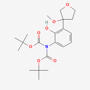 2-[Bis(Boc)amino]-6-(3-methoxytetrahydrofuran-3-yl)phenol