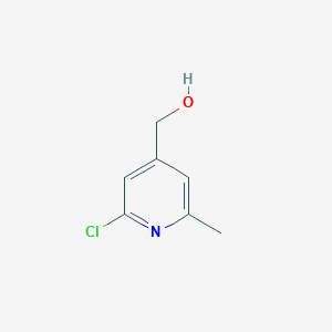 molecular formula C7H8ClNO B1371263 (2-氯-6-甲基吡啶-4-基)甲醇 CAS No. 152815-18-4