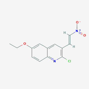 E-2-Chloro-6-ethoxy3-(2-nitro)vinylquinoline