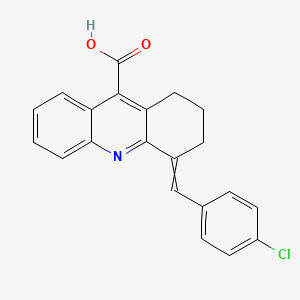 4-(4-Chloro-benzylidene)-1,2,3,4-tetrahydro-acridine-9-carboxylic acid