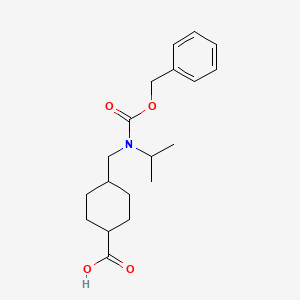 (1r,4r)-4-((((Benzyloxy)carbonyl)(isopropyl)amino)methyl)cyclohexanecarboxylic acid