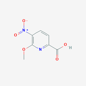 molecular formula C7H6N2O5 B1371268 6-Methoxy-5-nitropicolinic acid CAS No. 475272-62-9