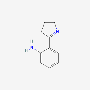 molecular formula C10H12N2 B13712682 2-(3,4-Dihydro-2H-pyrrol-5-yl)aniline 