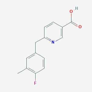 6-(4-Fluoro-3-methylbenzyl)nicotinic acid