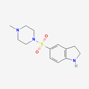 molecular formula C13H19N3O2S B1371272 5-[(4-Methylpiperazin-1-yl)sulfonyl]indoline CAS No. 519148-71-1