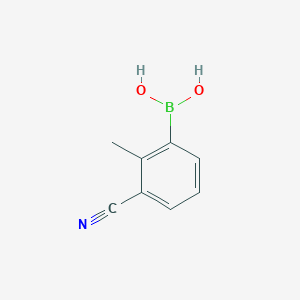 molecular formula C8H8BNO2 B1371275 3-Cyano-2-methylphenylboronic acid CAS No. 313546-19-9
