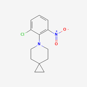 molecular formula C13H15ClN2O2 B13712760 6-(2-Chloro-6-nitrophenyl)-6-azaspiro[2.5]octane 