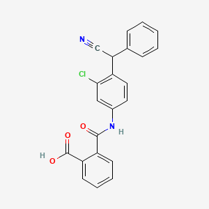 2-[[3-Chloro-4-[cyano(phenyl)methyl]phenyl]carbamoyl]benzoic Acid