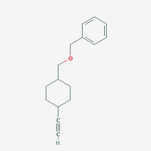 molecular formula C16H20O B13712783 ((((1r,4r)-4-Ethynylcyclohexyl)methoxy)methyl)benzene 