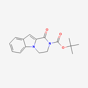 molecular formula C16H18N2O3 B13712802 2-Boc-3,4-dihydropyrazino[1,2-a]indol-1(2H)-one 