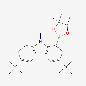 3,6-Di-tert-butyl-9-methyl-9H-carbazole-1-boronic Acid Pinacol Ester