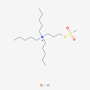 molecular formula C19H43BrNO2S2+ B13712843 3-(Tripentylammonium)propyl Methanethiosulfonate Bromide 