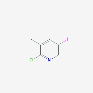 molecular formula C6H5ClIN B1371285 2-Chloro-5-iodo-3-methylpyridine CAS No. 59782-89-7