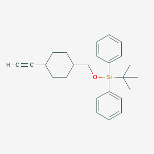 molecular formula C25H32OSi B13712878 tert-Butyl(((1r,4r)-4-ethynylcyclohexyl)methoxy)diphenylsilane 