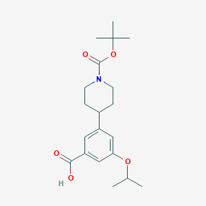 3-(1-(tert-Butoxycarbonyl)piperidin-4-yl)-5-isopropoxybenzoic acid