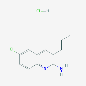 2-Amino-6-chloro-3-propylquinoline hydrochloride