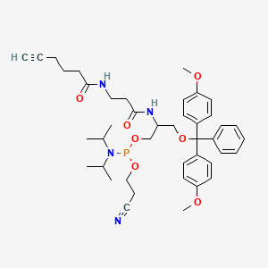 molecular formula C42H55N4O7P B13712889 Alkyne-Modifier Serinol Phosphoramidite 