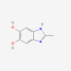 molecular formula C8H8N2O2 B13712905 2-Methylbenzimidazole-5,6-diol 