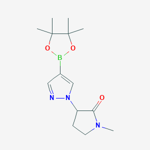 1-(1-Methyl-2-oxo-3-pyrrolidinyl)pyrazole-4-boronic Acid Pinacol Ester