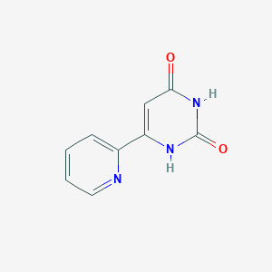 molecular formula C9H7N3O2 B1371291 6-(pyridin-2-yl)pyrimidine-2,4(1H,3H)-dione 