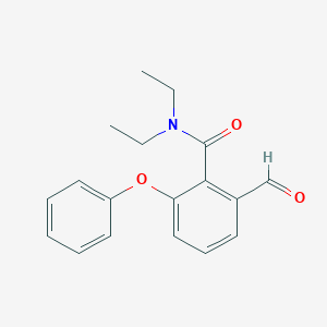 molecular formula C18H19NO3 B13712965 N,N-Diethyl-2-formyl-6-phenoxybenzamide 