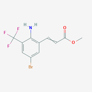 Methyl 3-(2-Amino-5-bromo-3-(trifluoromethyl)phenyl)acrylate