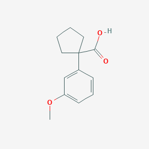 molecular formula C13H16O3 B1371297 1-(3-Methoxyphenyl)cyclopentanecarboxylic acid CAS No. 43050-39-1