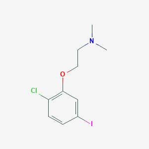 molecular formula C10H13ClINO B13713052 2-(2-Chloro-5-iodophenoxy)-N,N-dimethylethanamine 