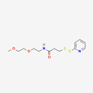 N-[2-(2-methoxyethoxy)ethyl]-3-(pyridin-2-yldisulfanyl)propanamide