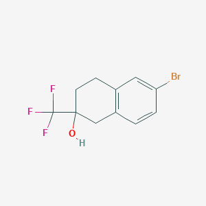 6-Bromo-2-(trifluoromethyl)-1,2,3,4-tetrahydronaphthalen-2-ol