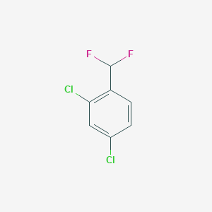 molecular formula C7H4Cl2F2 B13713058 2,4-Dichloro-1-(difluoromethyl)benzene 