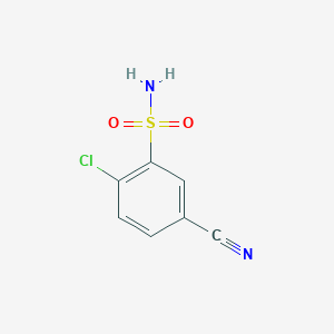 molecular formula C7H5ClN2O2S B1371306 2-Chloro-5-cyanobenzenesulfonamide CAS No. 1939-76-0