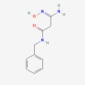 molecular formula C10H13N3O2 B13713080 N-Benzyl-2-(N-hydroxycarbamimidoyl)-acetamide 