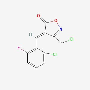 (4E)-4-(2-chloro-6-fluorobenzylidene)-3-(chloromethyl)isoxazol-5(4H)-one