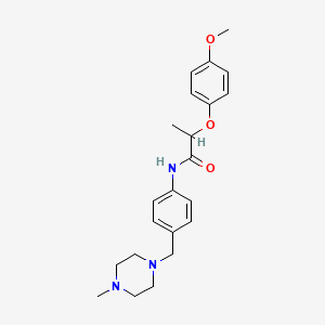 2-(4-Methoxyphenoxy)-N-[4-[(4-methyl-1-piperazinyl)methyl]phenyl]propanamide