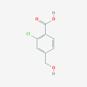 molecular formula C8H7ClO3 B1371310 2-Chloro-4-(hydroxymethyl)benzoic acid 