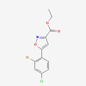 Ethyl 5-(2-Bromo-4-chlorophenyl)isoxazole-3-carboxylate