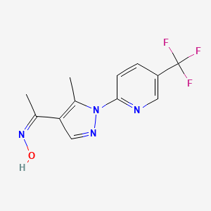 1-(5-Methyl-1-[5-(trifluoromethyl)pyridin-2-yl]-1h-pyrazol-4-yl)ethanone oxime