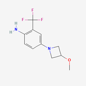 4-(3-Methoxyazetidin-1-yl)-2-(trifluoromethyl)aniline