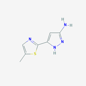 3-Amino-5-(5-methyl-2-thiazolyl)pyrazole