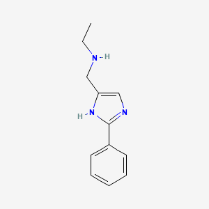 Ethyl[(2-phenyl-1H-imidazol-4-yl)methyl]amine