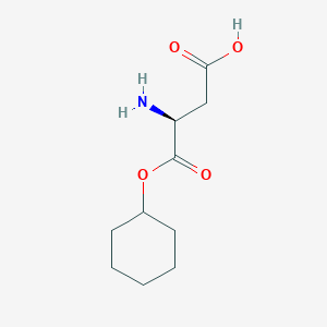 molecular formula C10H17NO4 B13713232 (3S)-3-amino-4-cyclohexyloxy-4-oxobutanoic acid 