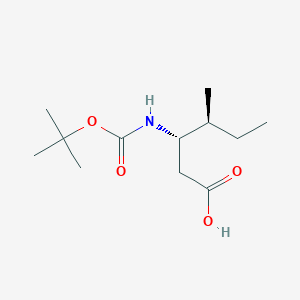 molecular formula C12H23NO4 B13713236 (3S,4S)-4-methyl-3-[(2-methylpropan-2-yl)oxycarbonylamino]hexanoic acid 