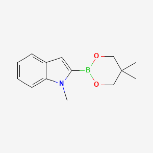 B1371324 2-(5,5-Dimethyl-1,3,2-dioxaborinan-2-yl)-1-methyl-1H-indole CAS No. 905966-48-5