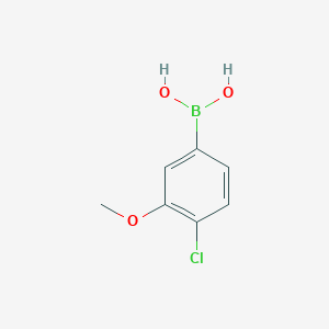 molecular formula C7H8BClO3 B1371325 4-Chloro-3-methoxyphenylboronic acid CAS No. 89694-47-3