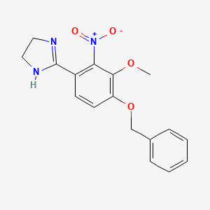 molecular formula C17H17N3O4 B13713251 2-[4-(Benzyloxy)-3-methoxy-2-nitrophenyl]-4,5-dihydroimidazole 