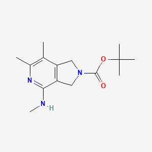 2-Boc-N,6,7-trimethyl-2,3-dihydro-1H-pyrrolo[3,4-c]pyridin-4-amine