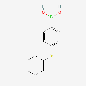 molecular formula C12H17BO2S B1371326 4-(Cyclohexylsulfanyl)phenylboronic acid CAS No. 1107603-50-8