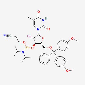 5'-O-(4,4'-Dimethoxytrityl)-2'-deoxy-2'-fluoro-5-methyl-b-D-arabinouridine-3'-CED-phosphoramidite